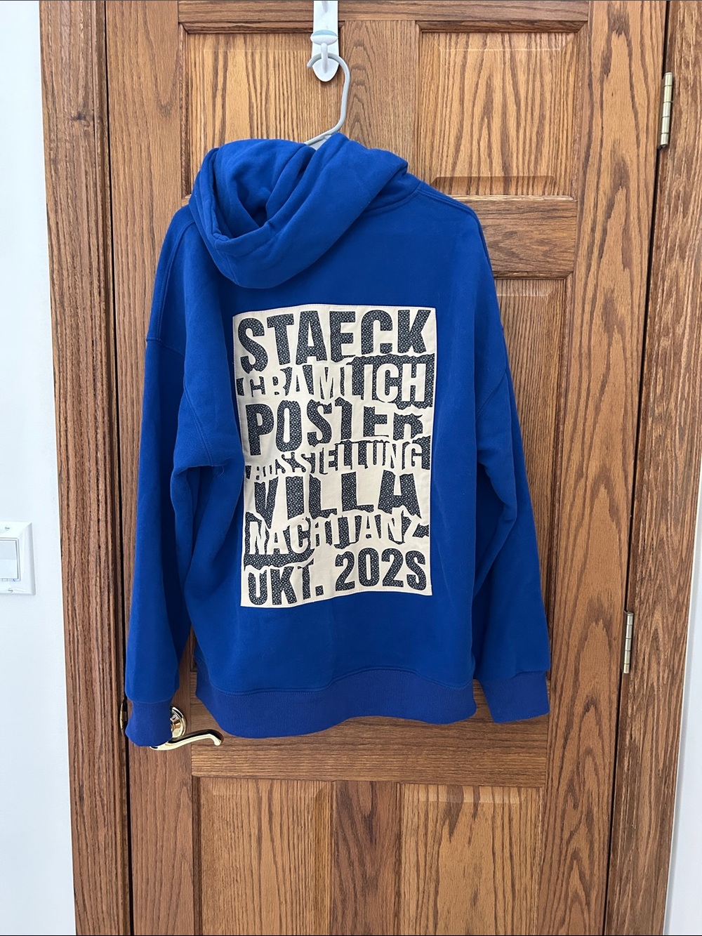 Royal Blue Men's Hoodie - Logo Front image 3